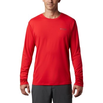 Columbia Muške Majice S Kapuljačom - PFG Zero Rules Long Sleeve Crvene | OHER-29780